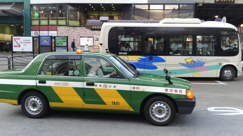 東京無線タクシーの写真：阿佐ヶ谷駅にて